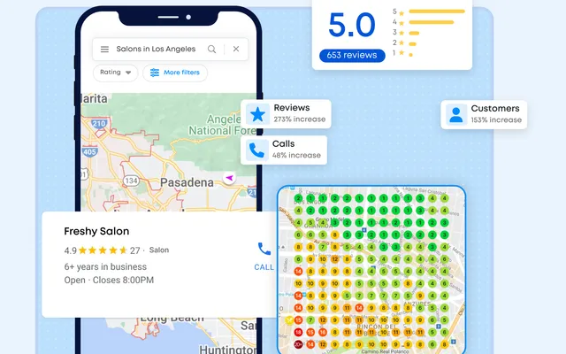 Google Business Profile and local SEO visual for contractor profile cleanup.